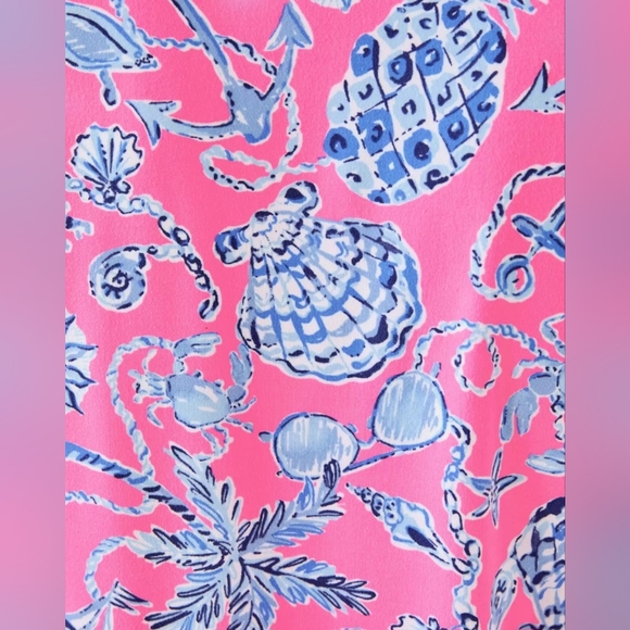 NWT Lilly Pulitzer UPF 50+ Dune Dress Rousseau Pink Barefoot Beachcomber… - Picture 6 of 13